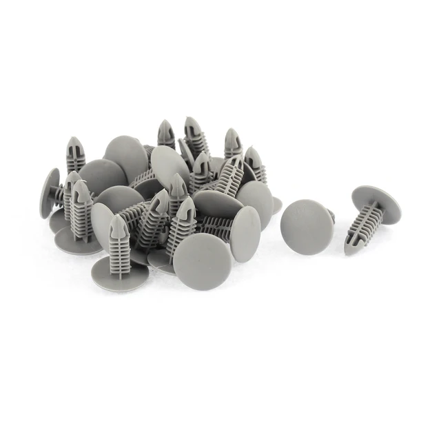 X Autohaux 6x 6,7mm 6x 6,5mm 6x6mm Loch Kunststoff Nieten Fastener Tür  Schnalle Verschluss Niet trim Matte Clips 10/15/30/50 Pcs - AliExpress