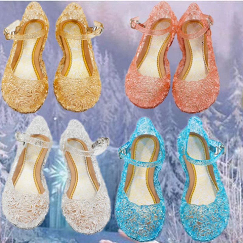 

Cosplay Ice Snow Shoes Cartoon Role Play Crystal Shoes Princess Shoes Children