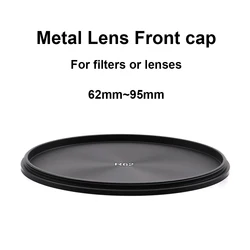 Universal Aluminum Alloy Screw - in Metal Lens Filter Front Cap Cover Lid - 95mm