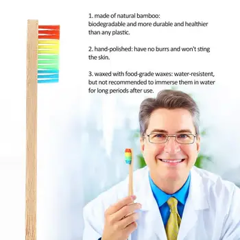 

1/5/10 Eco Friendly Toothbrush Bamboo Handle Bamboo Charcoal Bristle Soft Ultra Fine Bristles Toothbrushes Adult Toothbrush Oral