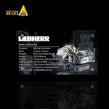 

the display stand for LEGO 42100 Technic Liebherr R 9800 Excavator custom acrylic Licence