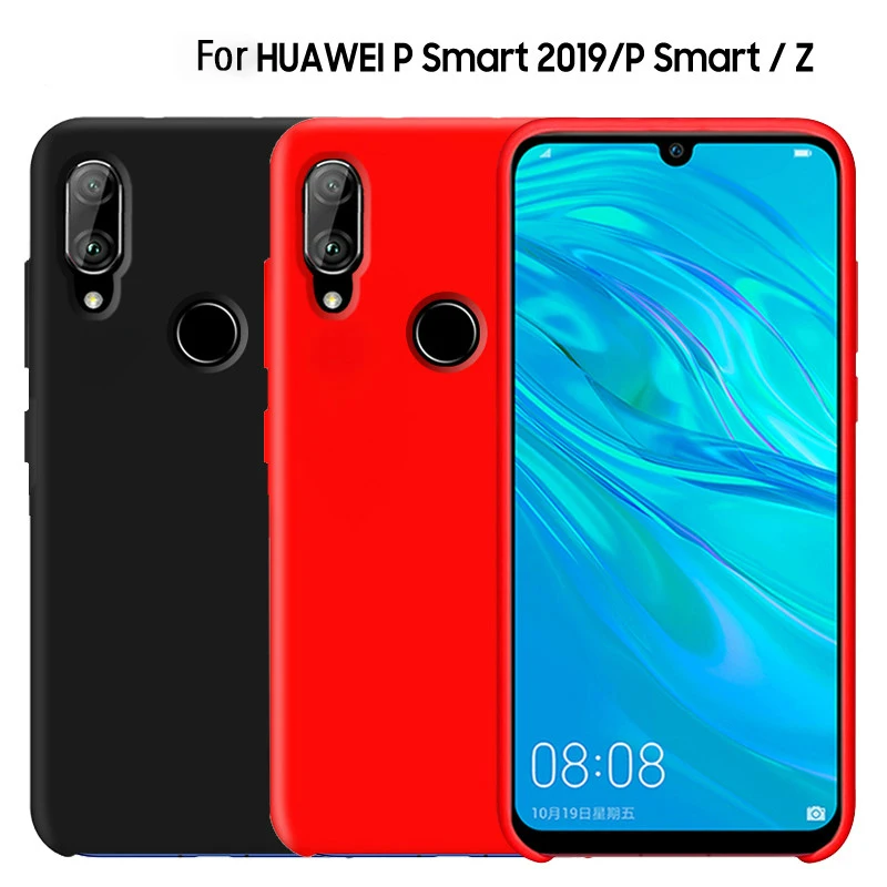 Для HUAWEI P Smart чехол Модный жидкий силиконовый Мягкий противоударный защитный чехол для HUAWEI P Smart Z mate 30 Lite чехол