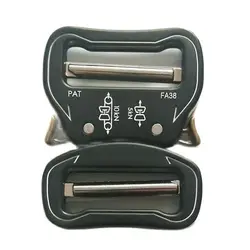 Para 38mm de largura fivela tática liberação rápida zinco metal masculino cinto fivela ajustável buckl cinto homem sem costura presente para o homem
