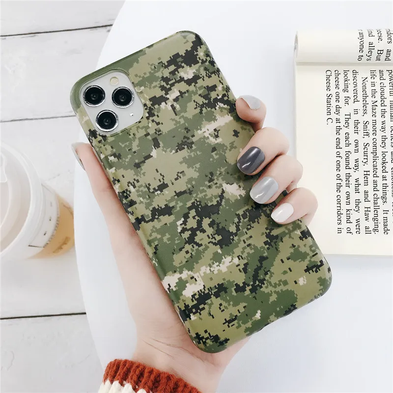 8963 Lovebay камуфляжный чехол для телефона iPhone 7 8 6 6S Plus 11 Pro X XR XS Max армейский зеленый Модный Камуфляжный мягкий IMD силиконовый чехол - Цвет: 8963