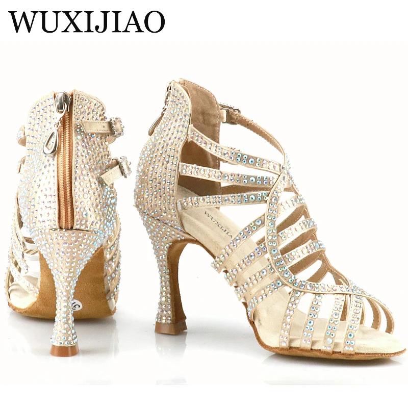WUXIJIAO-Zapatos para Bailar Salsa Mujer, Sandalias de Tacón Alto, Cómodas, para Fiesta y Baile Latino, Promoción - AliExpress Deportes y entretenimiento