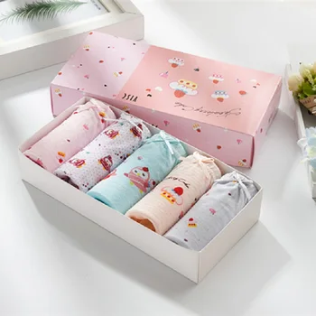 

5 pcs/lot Cartoon Soft Cotton Kids Panties for Girls Teen Underwear High Quality Underpants for 2-13y