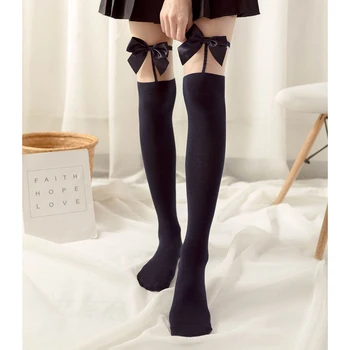 

2019 Women Girls Stockings Bow Cute And Sexy Stockings Long Knee Socks Spring And Autumn Stockings medias de mujer