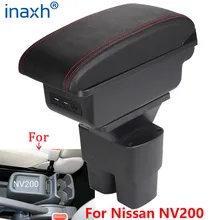 Boîte d'accoudoir de voiture, pour Nissan NV200, rénovation, détails intérieurs, boîte de rangement, accessoires de voiture, USB