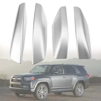 

4 pcs Car Roof Rack Rail End Cover Shell Roof Rack 4 Runner N210 2003-2009 Silver