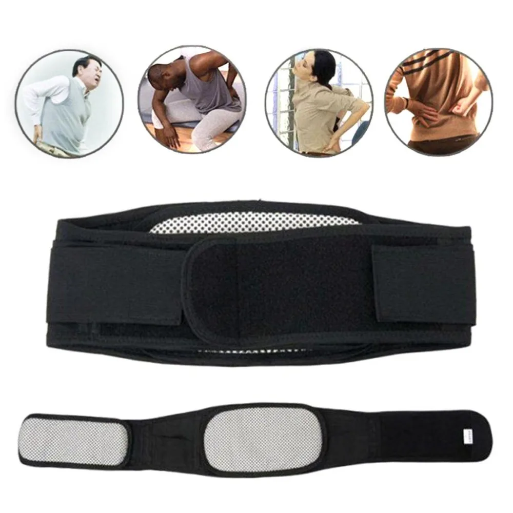 

Adjustable Tourmaline Self-Heating Magnetic Waist Belt Lumbar Brace Support Back Waist Brace Strap Pain Relieve