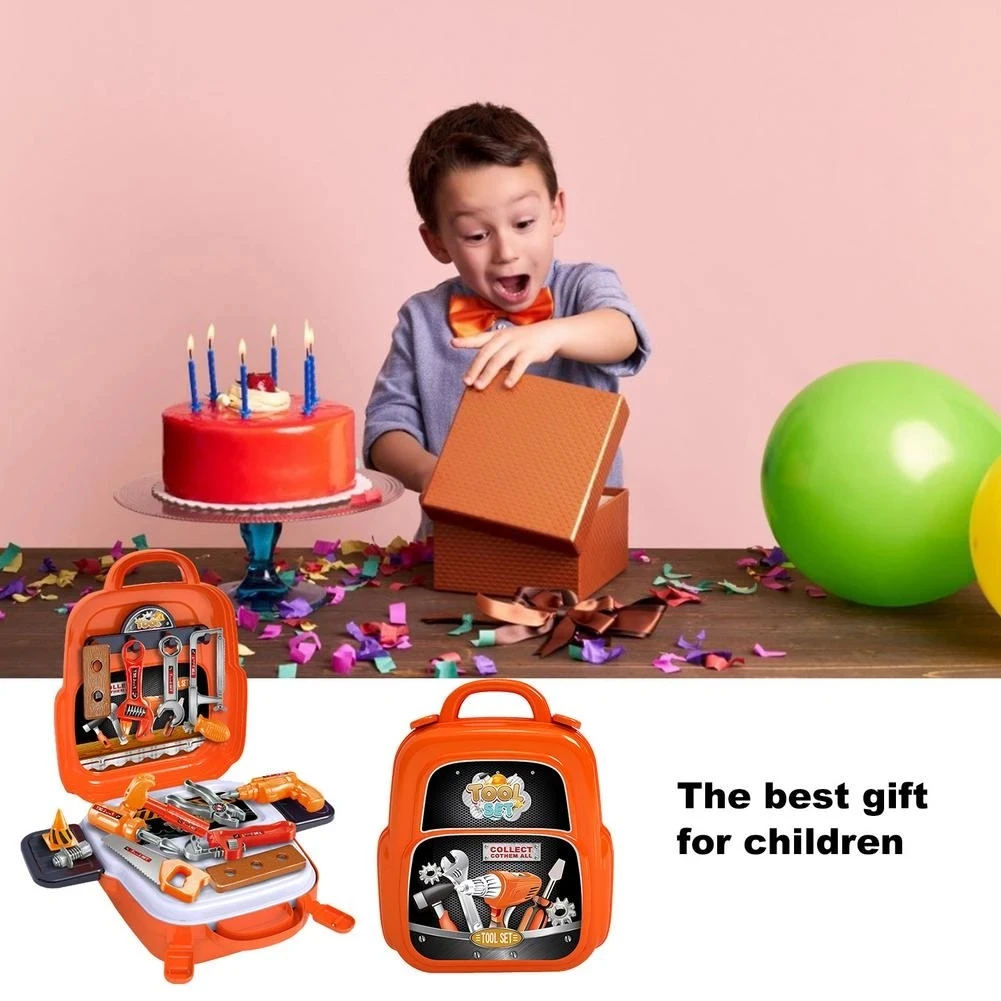 Kids Tool Set Simulation Repair Tools Screwdriver Tool Kit Child Learning Kit With Storage Case Bag Boy girl Birthday Gift