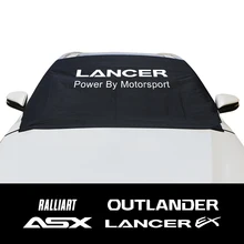 Für Mitsubishi ASX Lancer EX Outlander Ralliart Auto Front Fenster Windschutzscheibe Schnee Eis Block Sonnenschutz Deckt Auto Zubehör