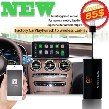 

Sinairyu Apple Wireless Carplay Dongle for Mercedes Audi iOS Navigation 2016-2020 Mini USB Activator Airplay Car Play Adapter