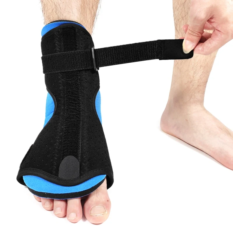 

Universal Foot Drop Orthosis Brace Aluminum Ankle Plantar Fasciitis Splint Support Foot Orthosis With Strap Supports