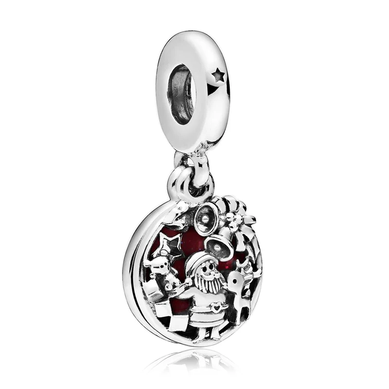 Z028 Couqcy, подходят для браслетов Pandora, ожерелье для женщин, сделай сам, для влюбленных, ювелирное серебро, 925, Рождественская звезда, Микки, ангел, лошадь, Подвески, Бусины - Цвет: Z028