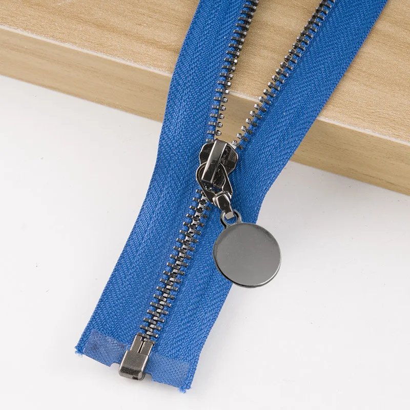 blueblack 1/2 шт автоматический замок 85 см открытые металлические молнии 5# пуховик пальто юбка молния для шитья молния ремонтные комплекты DIY аксессуары для одежды - Цвет: blueblack