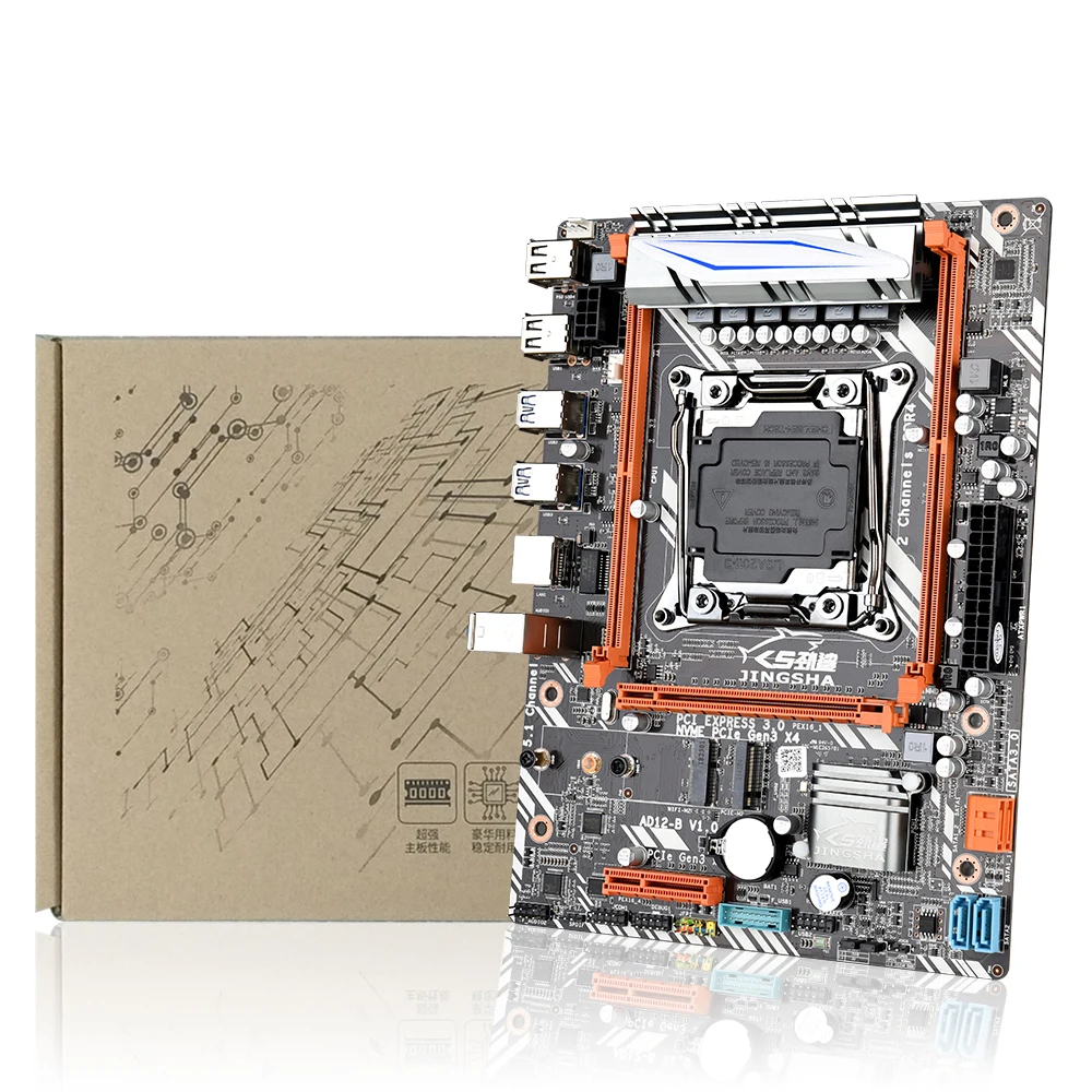 JINGSHA X99 материнская плата LGA 2011 v3 E5 CPU Dual DDR4 DIMM D4 4 * SATA 3 PCI EX16 слота M.2 порт до