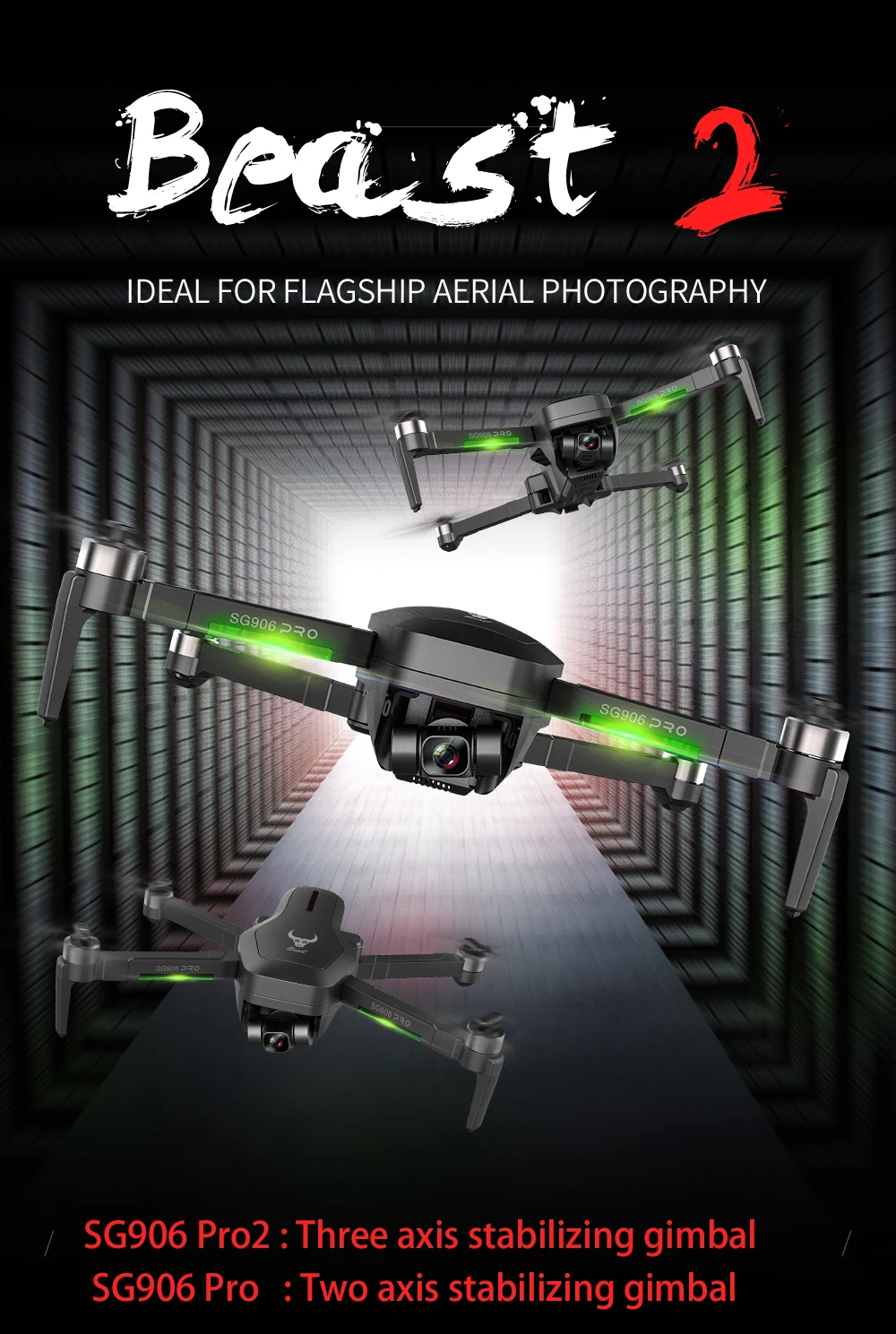 16mp câmera dupla profesional sem escova rc quadcopter dron helicóptero