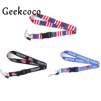 

10pcs/lot National flag pattern diy keychains Accessory Safety Breakaway Mobile Phone USB ID Holder Key Strap Neck lanyard J0599