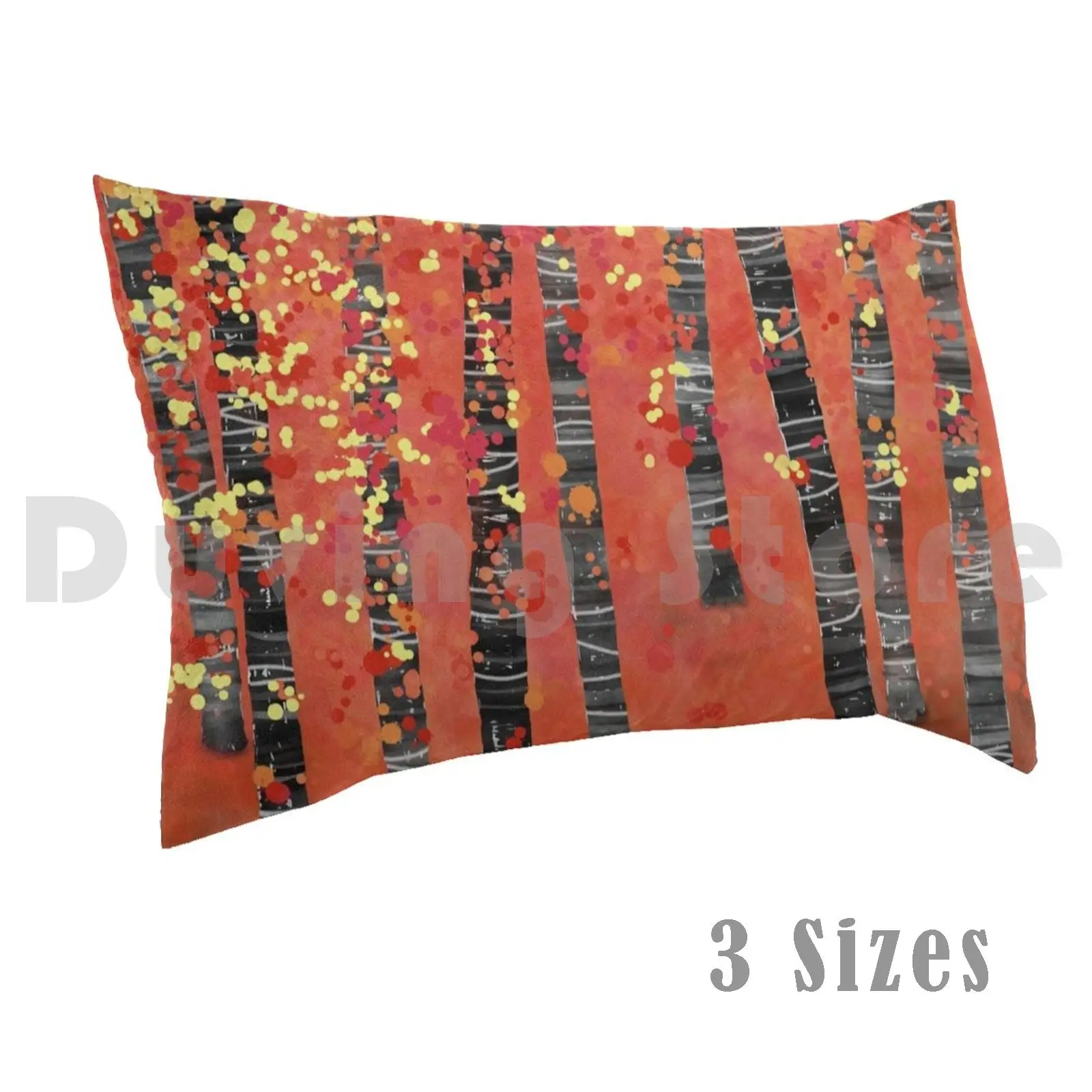 

Birches-Autumn Woodland Abstract Landscape Pillow Case Printed 35x50 Aspens Autumn Birches Fall Landscape