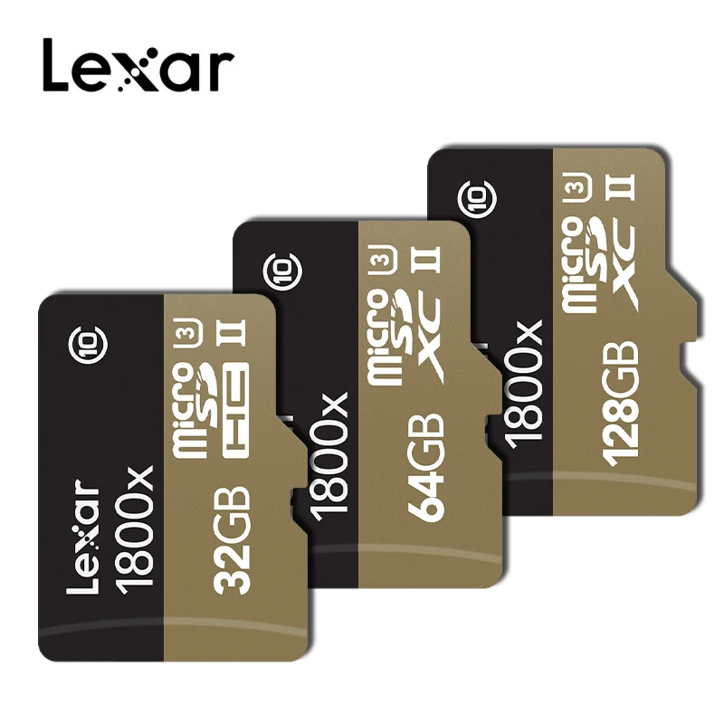 

Lexar 1800x 32GB 64GB Micro SDXC Card 270MB/s U3 Professional 32GB 64GB Micro SD SDHC Memory Card TF Card Class10