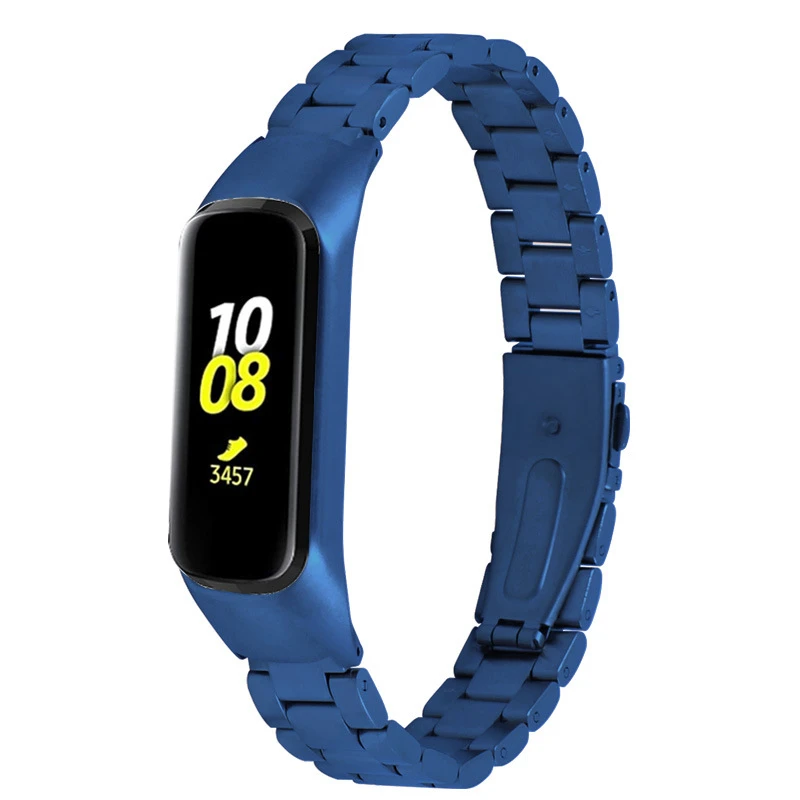 R375 Blue 1 шт. ремешок для samsung Galaxy Fit-e R375 сменный ремешок из нержавеющей стали модный элегантный ремешок для наручных часов 1sh - Цвет: R375 Blue