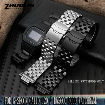 

Refit metal steel watch chain for G-SHOCK watch with DW-6900 DW5600 GWM5610
