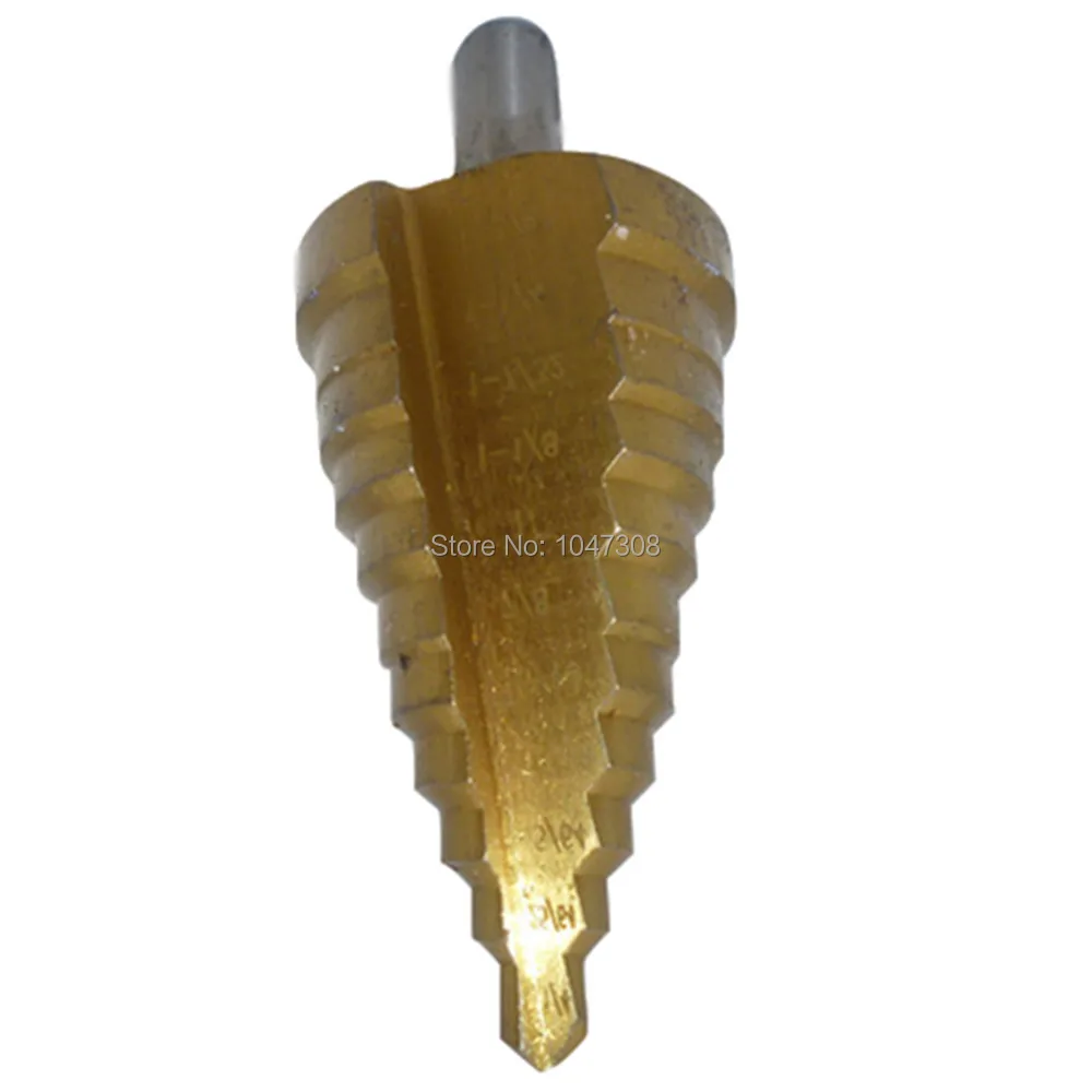

1/4"-1-3/8" HSS Stepped Drill Bit Step Drill Cone Cutter Hss Step Cone Drills Titanium Bit