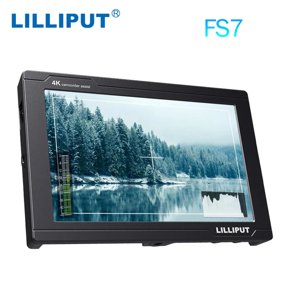 LILLIPUT FS7 7 Inch Full HD Monitor 4K HDMI-Compatible 3G-SDI Camera-Top Monitor for Camcorder&DSLR for Photos&Movies Production