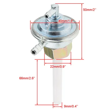 

Fuel Pump Petcock Gas Tank Valve Switch for GY6 125 150cc Moped ATV Scooter