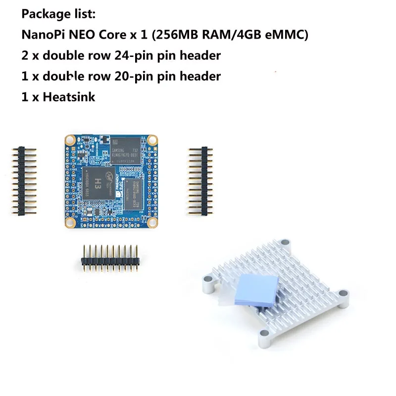 Friendly NanoPi NEO Core, Quan Zhi H3, IoT development board, running UbuntuCore - Цвет: Коричневый