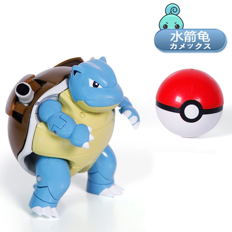 100% Оригинальный TAKARA TOMY Покемон Пикачу тыкать деформация мяч фигурки героев Mewtwo