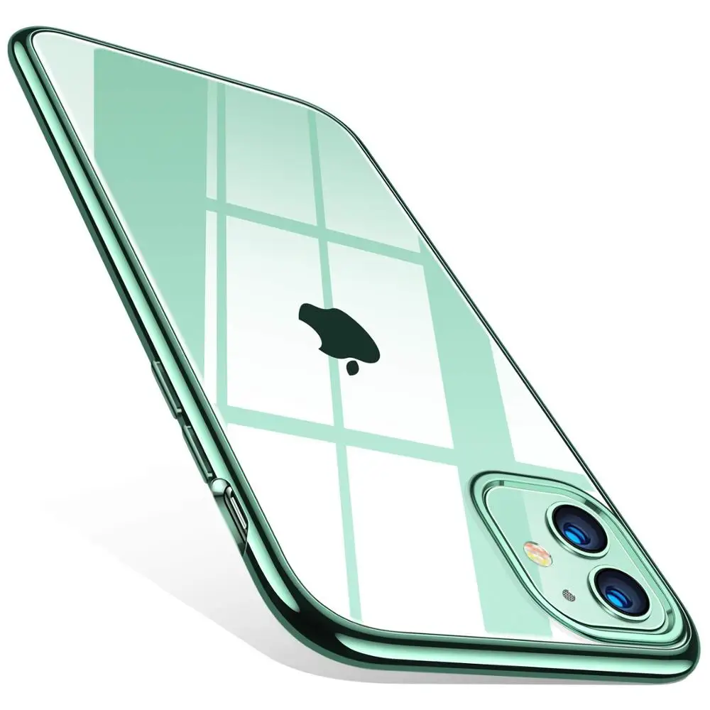 Силиконовый чехол для iPhone 11 прозрачный мягкий ТПУ ультра тонкий телефона Por Max 11Pro
