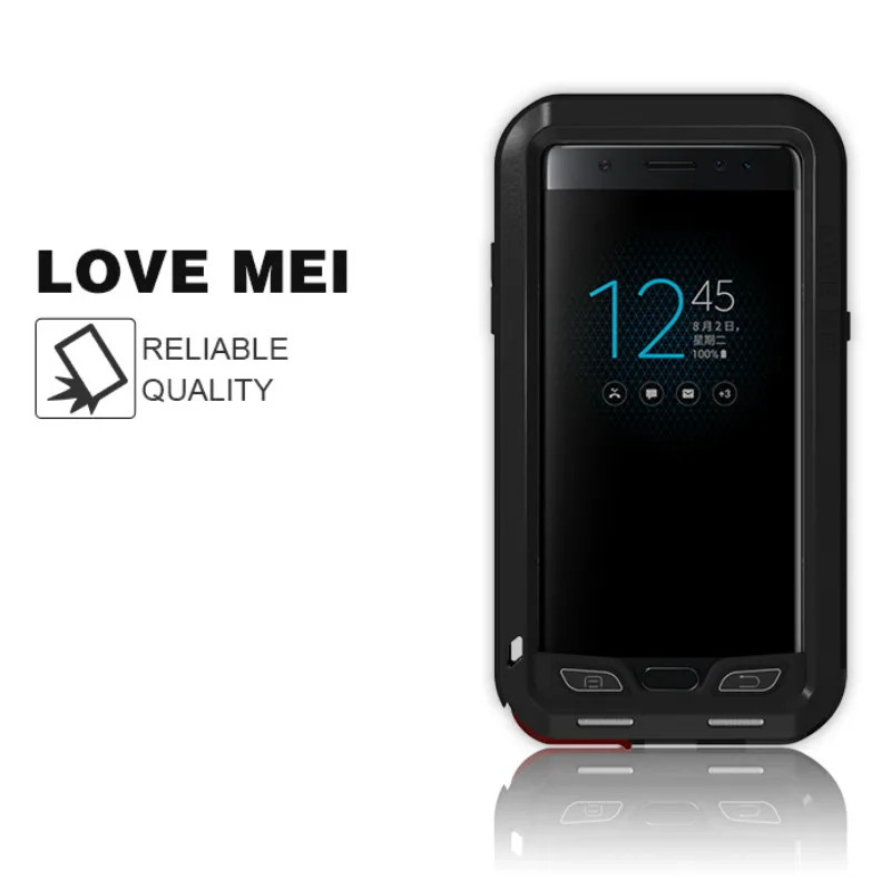 Металлический защитный чехол LOVE MEI для Samsung Galaxy Note FE Противоударная Силиконовая