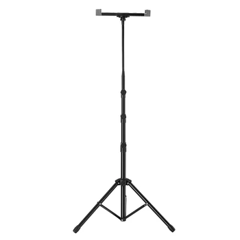 

Tablet Tripod Floor Stand Adjustable Holder with Flexible Gooseneck for Phone and Tablet 9.5-14.5 Inches(1.65M)