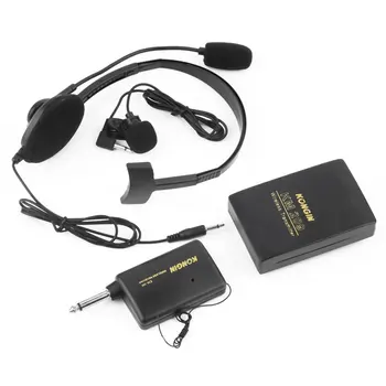 

VHF Stage Wireless Lavalier Lapel Headset Microphone System Mic FM Transmitter Clip-on Microphone Electret Microphone ONLENY