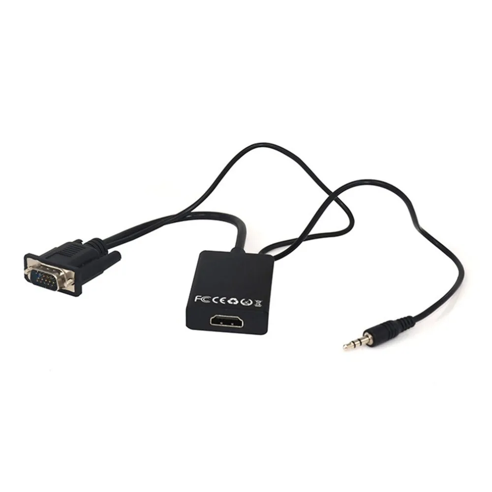 Преобразователь из Vga в Hdmi с аудио адаптером Vga в Hdmi Hd конвертер 1080 внешние аксессуары для компьютера