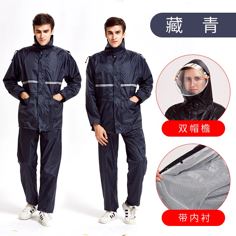 Set Motorcycle Adult Raincoat Women Bike Impermeable Lightweight