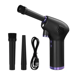 Espanador de ar sem fio usb ventilador de poeira handheld coletor de pó recarregável grande capacidade portátil para computador portátil carro limpo teclado
