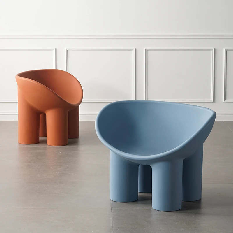 Rugleuning Stoel Nordic Kinderen Stoelen Designer Olifant Been Plastic Vrijetijdsbesteding Stoel Creatieve Meubels Hotel Stoel Eenvoudige Fauteuil