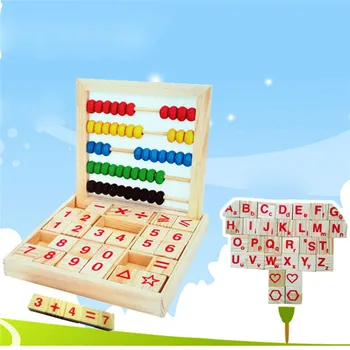 

Mathematics Early Educational Multifunctional Calculation Alphabet Building Block Toy Child teaching tools equipment #4A10
