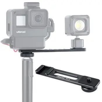 

Kuulee Cold Shoe Stand Bracket Vlogging Microphone Extension Plate with 1/4'' Tripod Screw for iPhone GoPro Sony