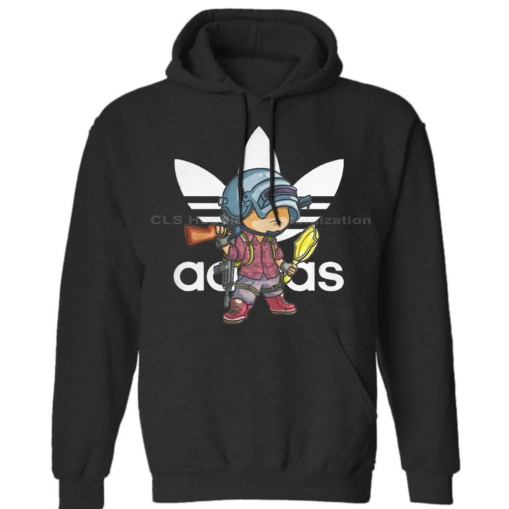 Adida PUBG Funny Official Adida PUBG Chipi Full Size Black Unisex Mens Womens Winter Hoodies Sweatshirts Free Shipping