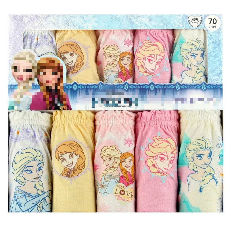 

5 Pcs/lot Children Cotton Underwear Children Girls Panties Kids Girls Cotton Boxed Girl Briefs Child Underwear Underpants 2-14Y