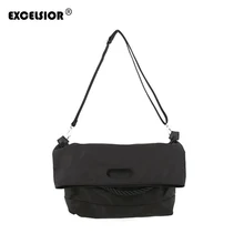 EXCELSIOR, женская сумка, высокое качество, нейлон, сумки через плечо, одноцветная, большая емкость, сумка для женщин, с веревочной ручкой, мешок, основной многофункциональный