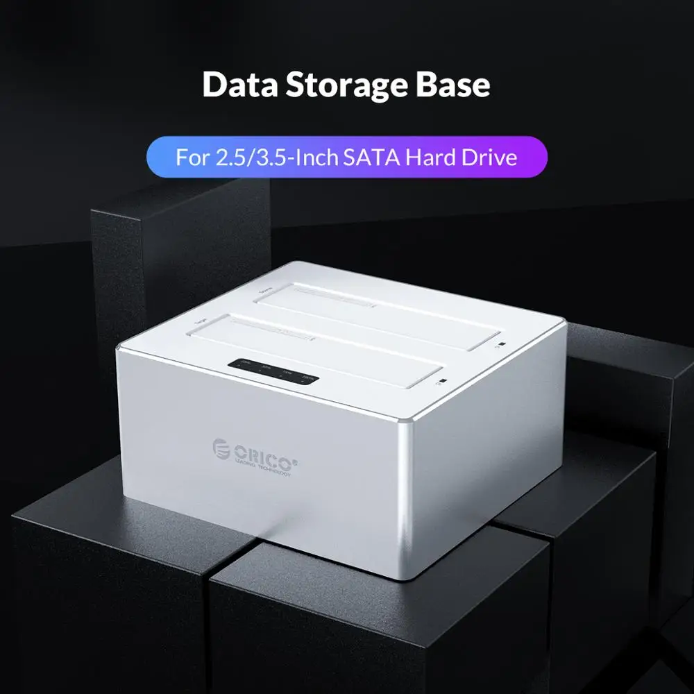 Корпус жесткого диска ORICO 3 5 дюйма USB3.0 двойной корпус для Sata док станция с