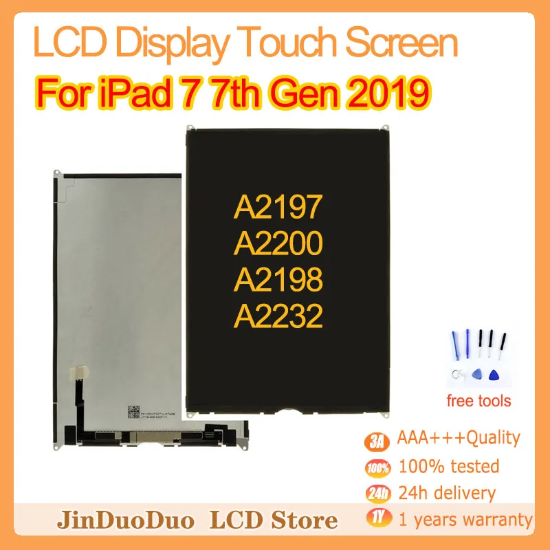 10.2 "Originale A10 Per Ipad 7 2019 Display Lcd Touch Screen Digitizer Per Ipad 7 2019 Sostituzione Display A2197 A2200 A2198