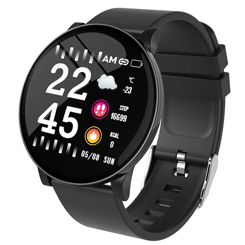 

W8 Smart Watch Heart Rate Monitor Weather Forecast Fitness Watch Call Reminder Waterproof Bluetooth Smart Band S9 PK Y1 V8 B57