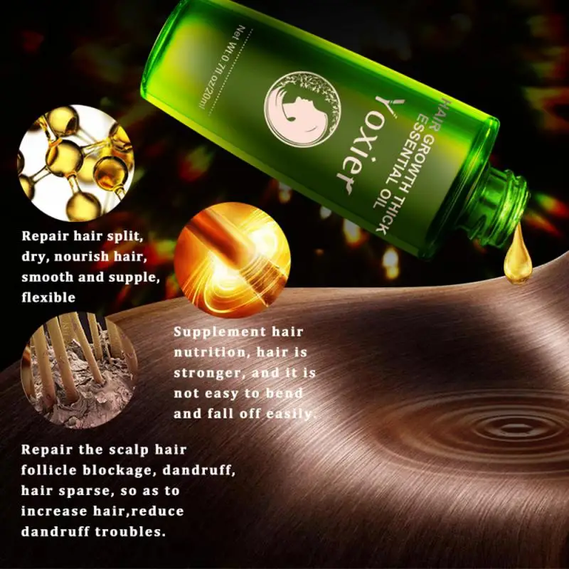 Herbal Hair Growth Essential Oil Loss Liquid hair Care Beauty Dense Serum Repair Growing Treatment TSLM1 | Красота и здоровье