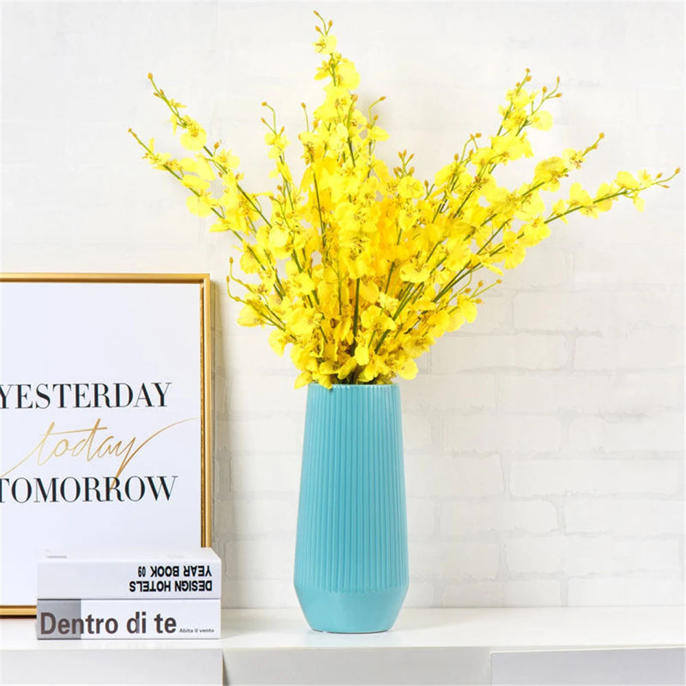 

B-LIFE Ceramic Flower Vase Floral Flower Arrangement Decorative Bud Hydroponics Container Home Decor Table Centerpieces Vase